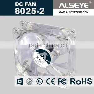 Alseye CB2601 Manufacture 80mm 12v dc Axial Fan Mini Fan 8025 LED dc Fan thumbnail-1