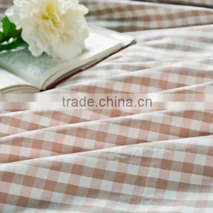 100% Cotton Washed Yarn Dyed Fitted Sheet Set/plaid Design/4pcs/6pcs Set thumbnail-2