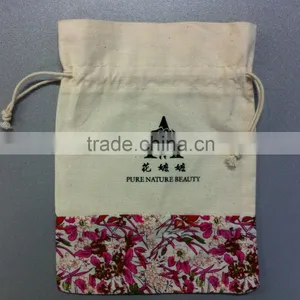 Wholesale Plain Standard Size Promotional Organic Muslin Cotton Drawstring Bag thumbnail-1