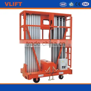 6M-12M Mobile Aluminium Work Platform Dual Mast thumbnail-1