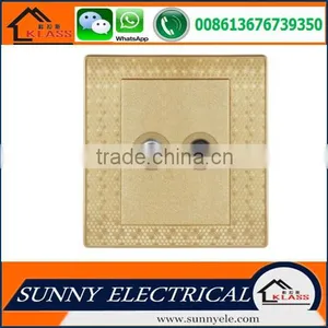 KB6 Best Sale Painting Golden Good Quality Electric Popular Wall 20A Red Switch With Neon With CE Certification thumbnail-5