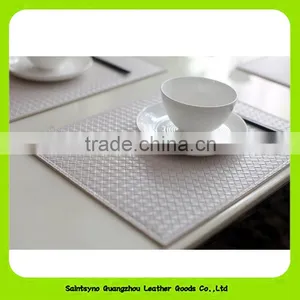 Classic 100% Reversible Leather Coaster Heat Resistant Leather Placemat 16018 thumbnail-1