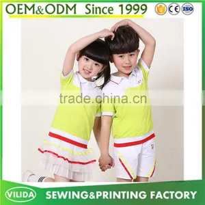 Hot Sale Summer High Quality Kindergarten Uniform New Designs Primary School Uniform thumbnail-2