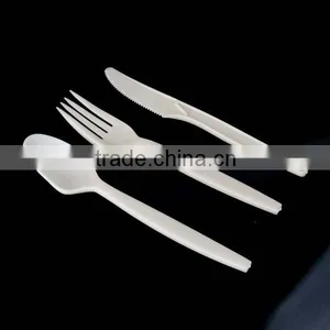 Biodegradable Plastic Cutlery/disposable Cutlery/Spoon Fork Knife, Free Samples thumbnail-3
