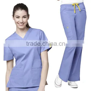 Top Quality Medical Scrubs China/OEM Service Supply Type and Scrubs Uniform Type Scrub Set thumbnail-3