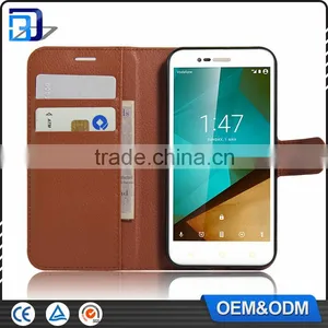 Hot New Products Litchi Design Credit Card Wallet Stand Flip Leather Case For Vodafone Smart Prime 7 VF600 Mobile Phone Cover thumbnail-2