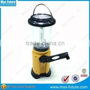 Emergency Hand Crank Led Flashlight With Radio / Dynamo Torch Light With Radio / Hand Crank Flashlight USB Charger thumbnail-1