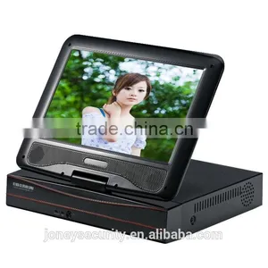 10.1 Inch LCD Monitor 4 Channel POE IP Camera Input CCTV Security POE NVR thumbnail-2