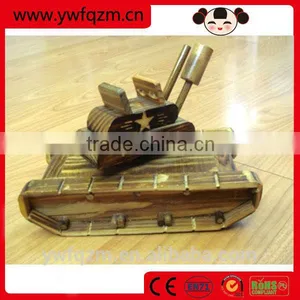 Wholesale Interesting Tank Shape Musical Wood Toy thumbnail-1