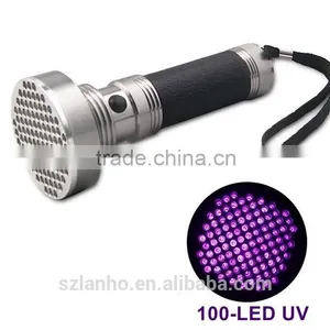 2016 Super Bright 100 LED UV Light 395-400nm LED UV Flashlight thumbnail-1