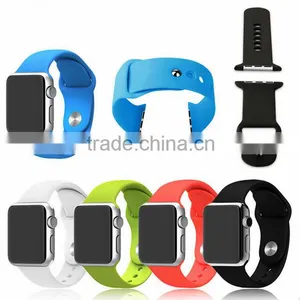Wholesale for Apple Watch Silicone Band With Metal Adapter, Express thumbnail-1