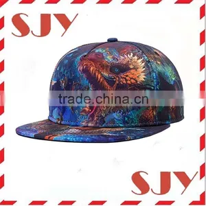 Men Hip Hop All Over 3D Print Flat Panel Flex Fit Snapback Trucker Cap Hat thumbnail-1