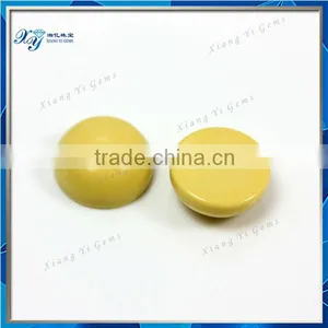 8mm Light Yellow Round Shape Iran Turquoise Ring Cabochon Gemstone Prices thumbnail-1