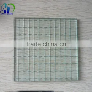 Clear/Colorful Wired Glass Price,Wired Glass Thickness ,Safety Glass for Building thumbnail-1