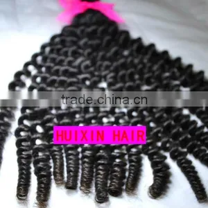 100% Human Natural Virgin Malaysian Spiral Hair Extensions Weave Free Shipping thumbnail-1