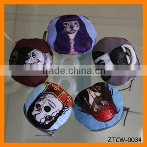Funny Cat-people Fabrics Unisex Coin Wallet Wholesale ZTCW-0034 thumbnail-1