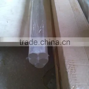 2.4m Round Transparent Acrylic Curtain Pole thumbnail-1