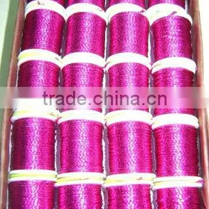 Fly Tying Tackle Round Tinsel Fuschia thumbnail-1