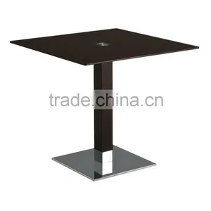 Minimalist Cheap Restaurant Metal Base Wooden Dining Table Coffee Table thumbnail-1