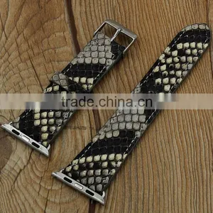Jranter Cheap Price Real Python Snakeskin for Apple Watch Band 38mm Bracelet thumbnail-1