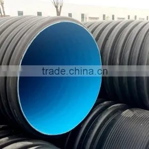 Large HDPE Drainage Pipe Twin Wall Corrugated Pipe Drain Pipe thumbnail-3