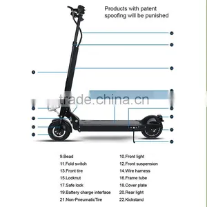 Adult Elektro-Scooter With Samsung Battery Lightest Goldable Carbon Fiber In 2 Wheel thumbnail-2