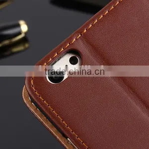 Geniue Leather Wallet Phone Case Stand for IPhone 6 thumbnail-5