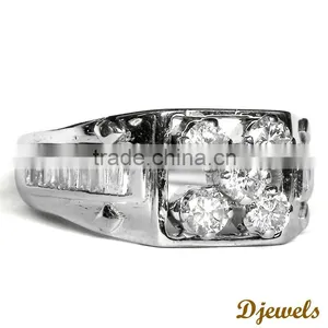 Wedding Ring, Diamond Ring, Pure Gold Daimond Ring ,14K Gold Ring thumbnail-1