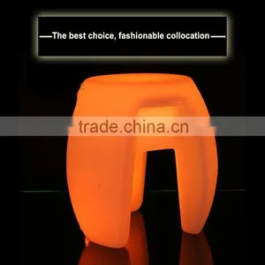 Hot Selling Bright Colored Led Small Seat Bar Chair thumbnail-4