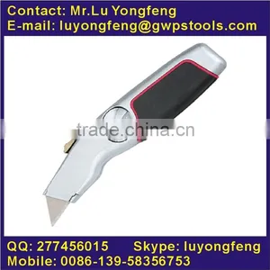 Heavu Duty Utility Knife With Zinc Alloy Housing and T-type Blade thumbnail-1