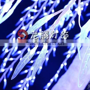 3.5m White Outdoor Artificial Led Weeping Willow Tree thumbnail-5