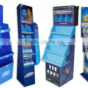 New Excellent Corrugated Cardboard Counter Display Stand for Exhibition or Magzines thumbnail-1