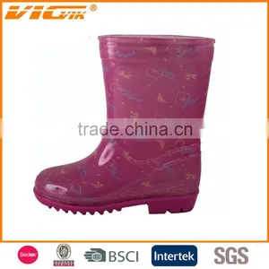 Pink Color Cheap PVC Rain Boots Wholesale Girls PVC Boots thumbnail-1