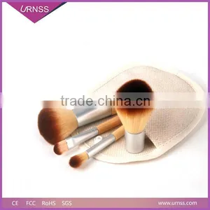 2016 Professional Custom Logo Bamboo Handle Makeup Brushes Set thumbnail-3