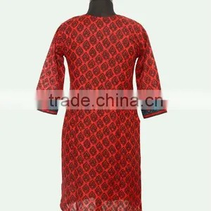 Embroidery Neck Patch Kurtis thumbnail-4