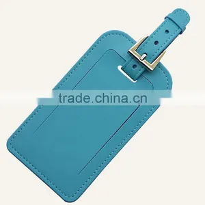 Promotional Fashion Custom PU Leather Travel Personalized Business Travel Leather Luggage Tags thumbnail-4