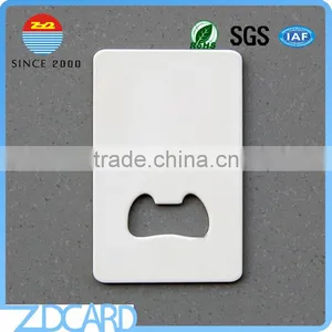 Cut Through Credit Card Size Metal Bottle Opener thumbnail-2