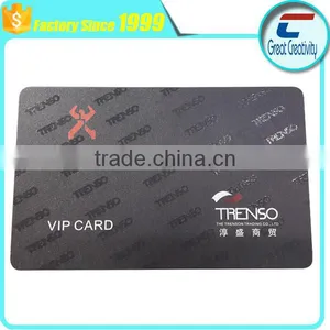 Full Color UV LOGO Coating Printing Frosted Finished PVC VIP Cards thumbnail-1