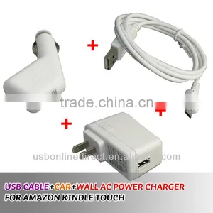 3 in 1 Usb Cable Charger USB Home Car Charger Adapter +micro Usb Cables+tavel Wall Charger thumbnail-1