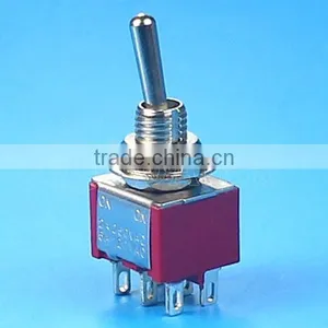 Toggle Switch, MTS-202 ON-ON 6pin DPDT Mini Toggle Switch~ thumbnail-1