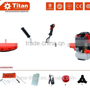 Desbrozadora 2 en 1 Podadora 43cc, Gasoline Brush Cutter, 2 Stroke, Air-cooled, 3 Teeth Blade & Nylon Spool, CE,MD.EUII Certifi thumbnail-1
