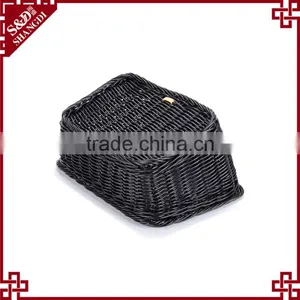 Food Grade Home or Market Metal & Rattan Craft Bread Fruit Vegetable Display Rack thumbnail-6