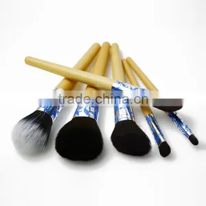 2016 Customized Logo Makeup Brushes With Wooden Handle thumbnail-1