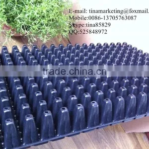 PS Material Plastic Plant Nursery Seedling Black Hole Tray 288 Cell With Different Thickness thumbnail-3