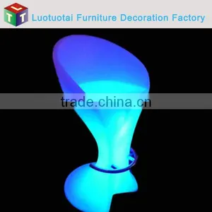 Manufacturer L56*W49*H105CM PE Bar Stool Chair With Remote Control 16 Mix Changeable Colors thumbnail-2