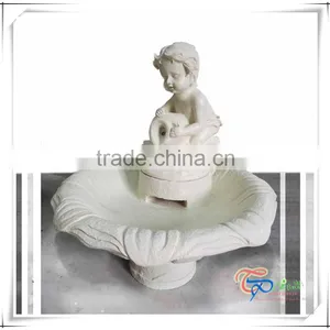 Polyresin Garden Solar Angel/Cherub Staute Water Fountain thumbnail-2