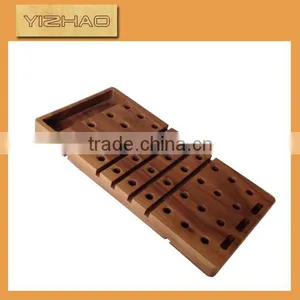 OEM FSC Wooden Words With Base,plastic Food Compartment Tray thumbnail-1