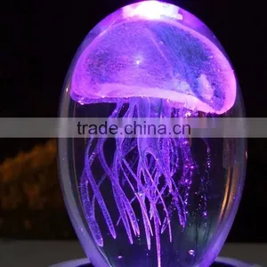 LED 3d Laser Jellyfish Crystal Gift Items thumbnail-3