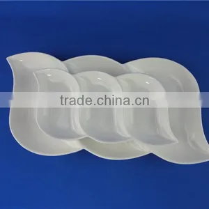 Plates Porcelain Different Shapes White thumbnail-4