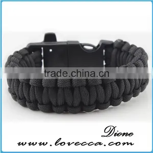 Paracord Bracelet Survival Gear Kit With Embedded Compass, Fire Starter, Emergency Knife & Whistle Survival Bracelet thumbnail-4
